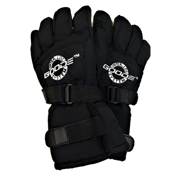 Goode Inter Loc System Black Ski Snowboarding Water Ski Gloves Mens Size Small - Picture 1 of 16